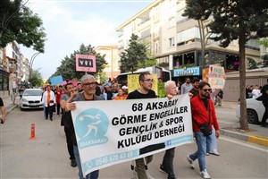 Aksaray’da Engelliler Haftası kapsamında farkındalık yürüyüşü düzenlendi